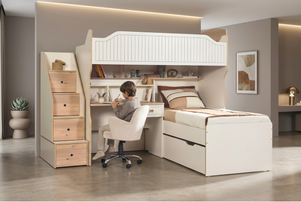 Bunk bed loft bed bed bunk bed with desk two beds