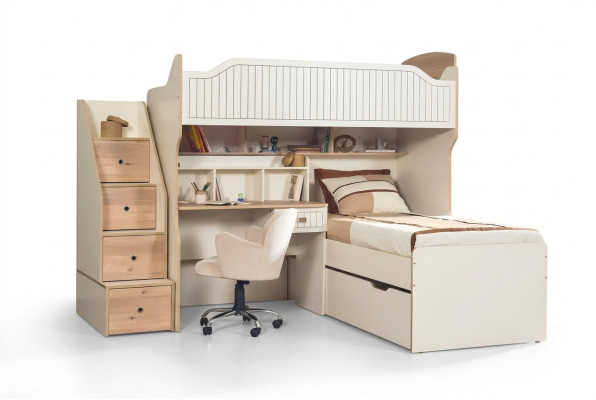 Bunk bed loft bed bed bunk bed with desk two beds