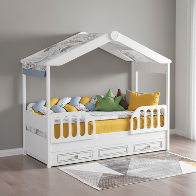 Children's beds wood bedroom apartment furniture bed children's room