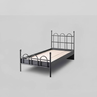 Black metal bed classic bed frame youth room black