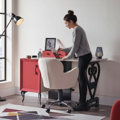 Secretary desk table 130x32x58 desks tables furniture wood computer