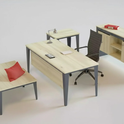 Designer Brown Desk Office Furniture Wooden Tables Luxury Furniture New