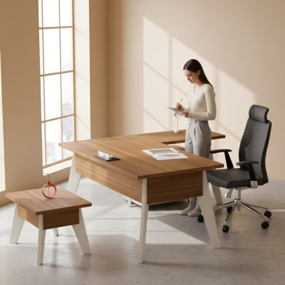 Corner desk designer wooden furniture office desk study room table new
