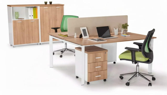 Modern study desk office furniture wooden tables luxury furniture brown