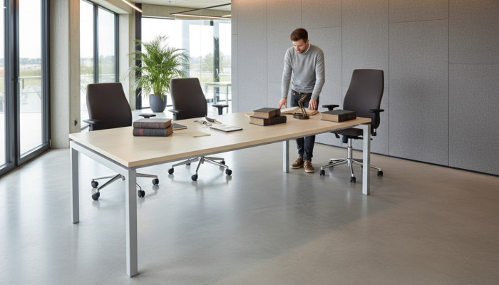 White conference table luxury office furniture meeting tables wooden furniture