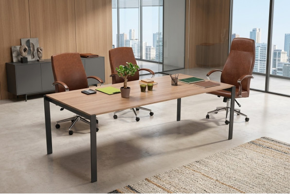 Modern large conference table wood designer office study furniture