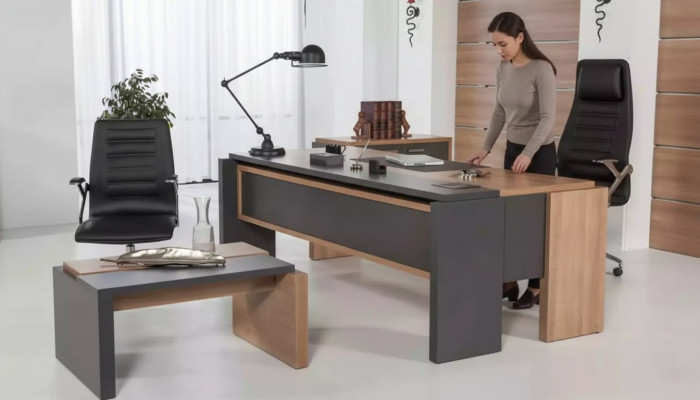 Luxury Desk Table Wood Design Office Furniture 206x102cm