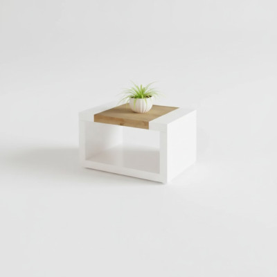Designer white coffee table luxury wood table living room furniture side table