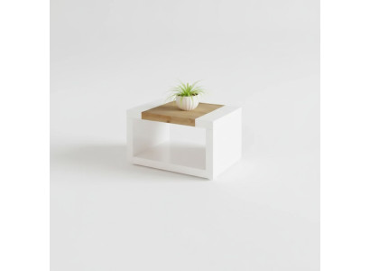 Designer white coffee table luxury wood table living room furniture side table