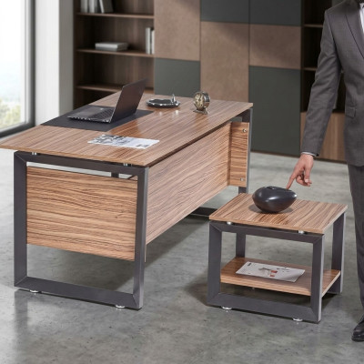 Brown Square Coffee Table Luxury Wood Furniture Living Room Design