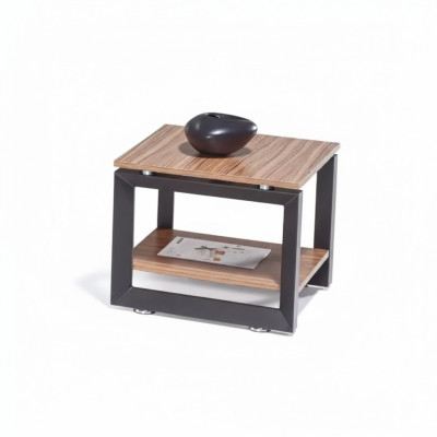Brown Square Coffee Table Luxury Wood Furniture Living Room Design