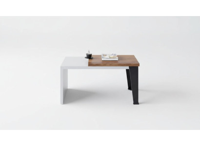 Modern two-tone coffee table luxury side table office wooden furniture