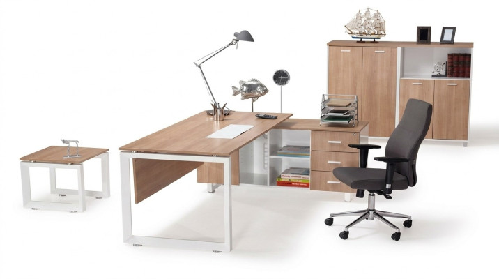 Office furniture desk filing cabinet coffee table 4-piece set furnishing