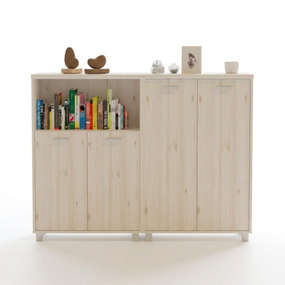Wood Filing Cabinet Modern Office Furniture White Document Cabinet Sideboard