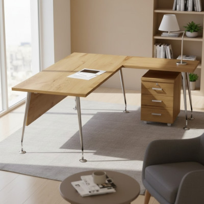 Classic office furniture designer corner desk work table wooden furniture