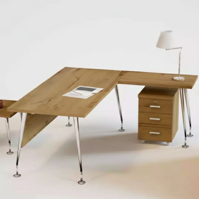 Classic office furniture designer corner desk work table wooden furniture