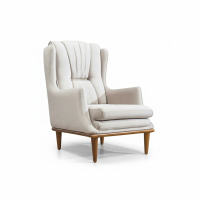 High-quality Armchair Modern white luxury armchair for living room New