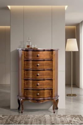Classic Brown Wooden Dresser Drawers Console Luxury Furniture Sideboard