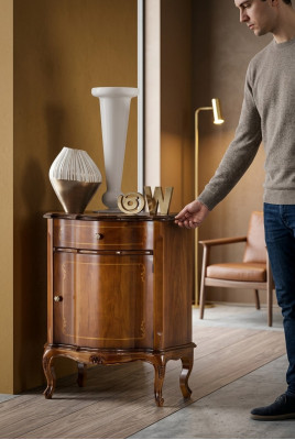 Classic brown dresser bedroom furniture designer side console