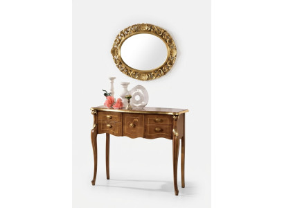 Classic console table brown wooden table living room designer furniture