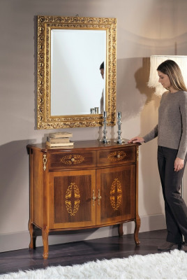 Brown Sideboard Luxury Wood Dresser Classic Console High-Quality Furniture