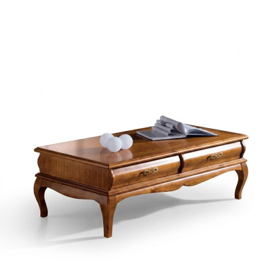Coffee table classic style living room table drawers furniture design