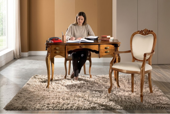 High-quality office set desk chair brown office furniture table wood
