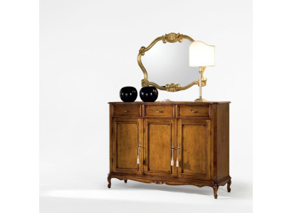 Sideboard brown wooden cabinet classic style living room dresser dressers