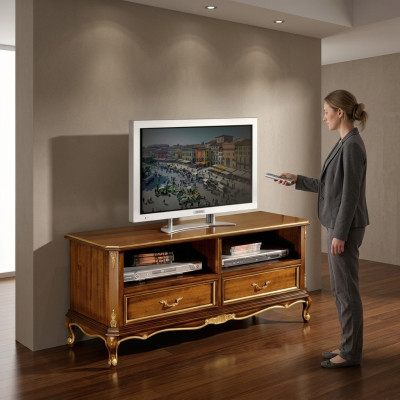 Classic Brown TV Stand High-Quality Sideboard Living Room Furniture