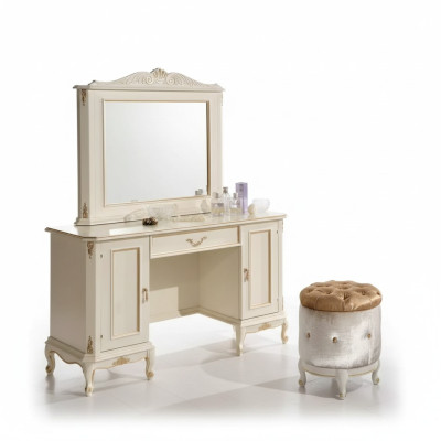 Chic white dresser mirror classic furniture set of sideboard dressers