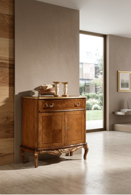 Brown classic dresser living room furniture wooden decor sideboard