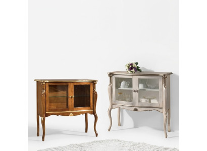Classic luxury display cabinet living room wooden furniture showcase design furniture