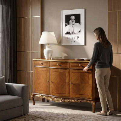 Classic brown living room furniture high-quality sideboard dresser sideboards