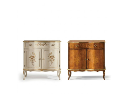 Luxurious brown sideboard lamp drawer furniture wood cabinet new