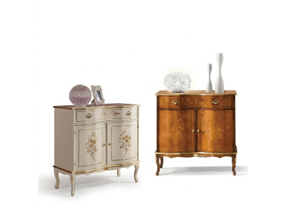 Luxurious white sideboard with drawers furniture wooden cabinet lamp lamps