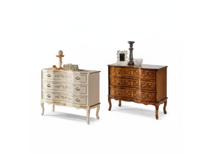 Classic dresser 3x drawers solid wood design living room furniture