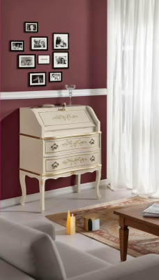 Classic elegant luxurious new dresser in white wood available for order