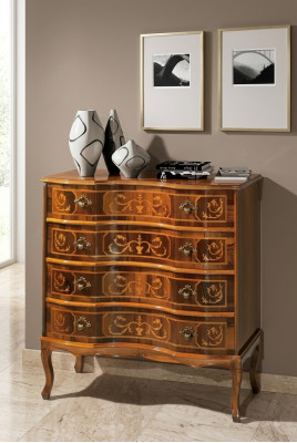 Classic dresser 4-drawer wooden furniture living room bedroom new