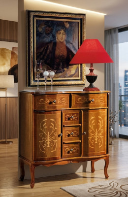 Luxurious Brown Sideboard Classic Sideboard Living Room Furniture Wood New