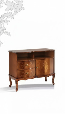 Classic TV Stand Luxury Sideboard Drawers Living Room Furniture Wood