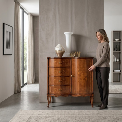 Classic Dresser Luxury Storage Console with Drawer Design