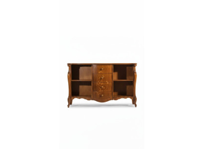 Bookshelf wood freestanding office shelf elegant brown cabinet new