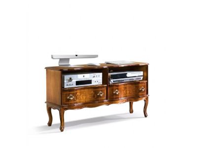 Classic lowboard TV stand RTV cabinet drawers wood design new