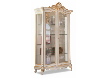 Classic quality white display cabinet luxury furniture new in living room shelf
