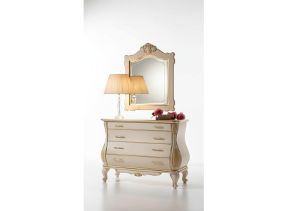 Sideboard Luxury Mirror Classic White Bedroom Furniture Cabinets Dressers