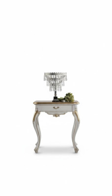 Luxurious white bedside table bedroom furniture exclusive design
