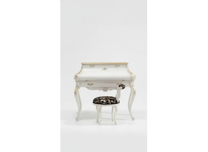 Makeup table white luxury console dresser wood classic design