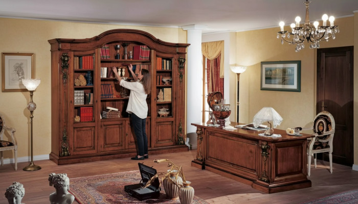 Classic Brown Bookshelf Office Furniture Shelves Design Shelf Cabinet