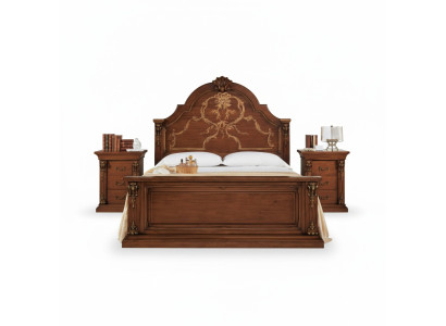 Bedroom bed wood 160x200 beds brown double bed furniture