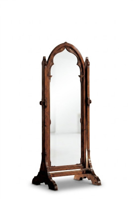XXL mirror with wooden frame, large wall mirror, floor mirror, standing mirror